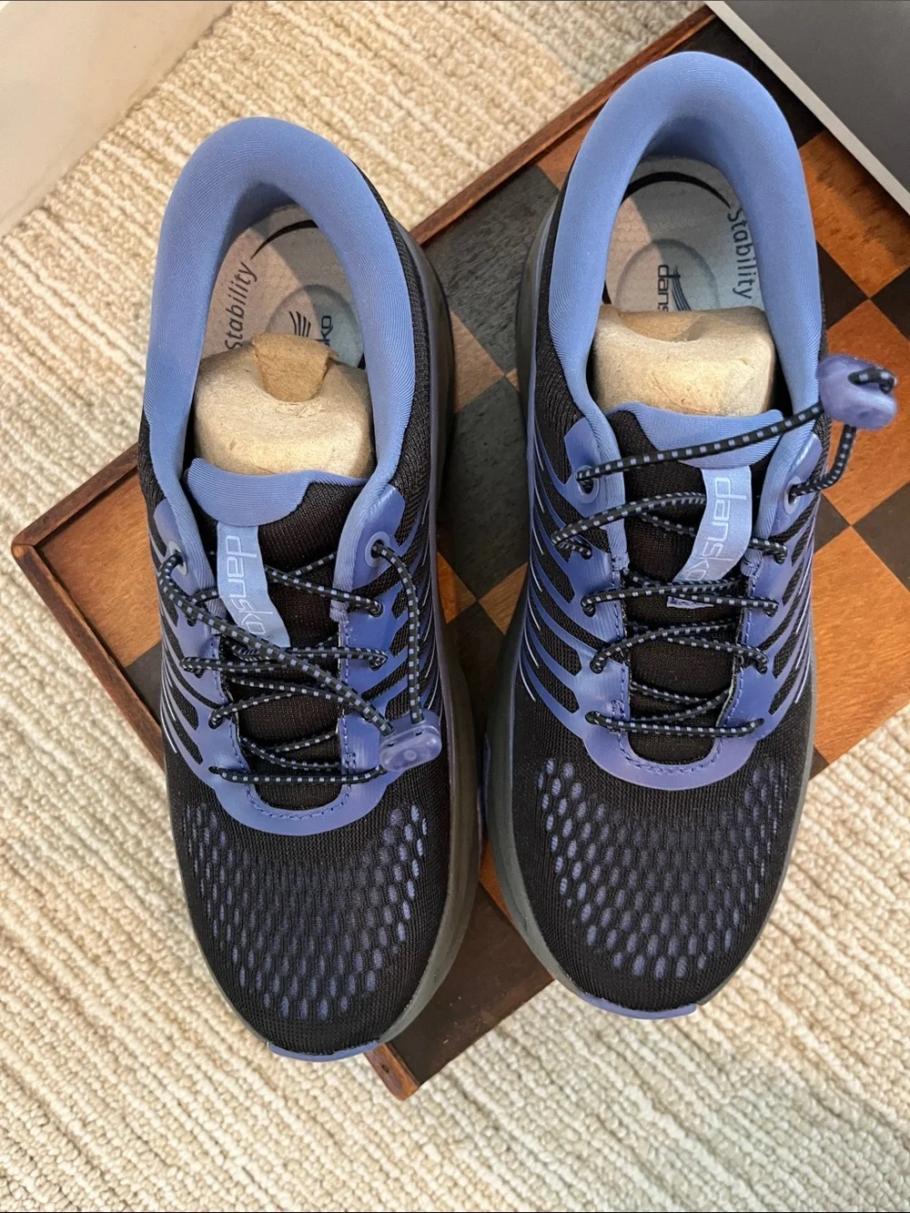 Dansko Black and Lavender Men's Athletic Sneakers